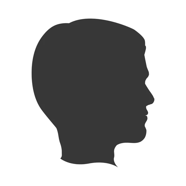 Man icon. Head design. Vector graphic — Stock Vector