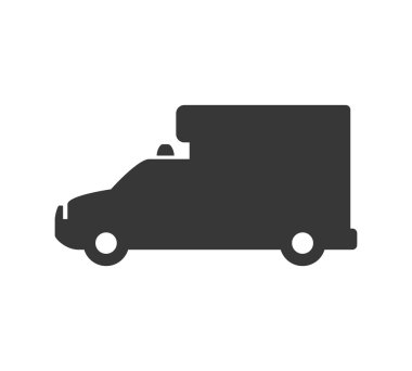 Kamyon simgesi. Ulaşım tasarım. Vektör grafiği