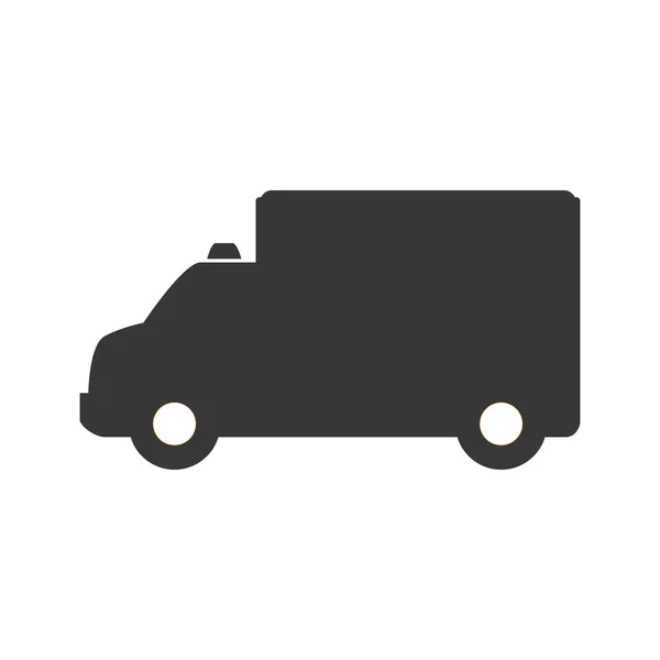 Icona del camion. Progettazione dei trasporti. Grafico vettoriale — Vettoriale Stock