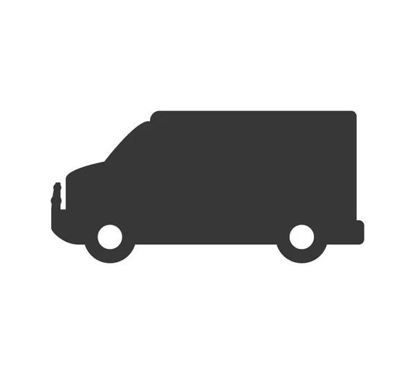 Ikona samochodu ciężarowego. Projekt transportu. Grafika wektorowa — Wektor stockowy