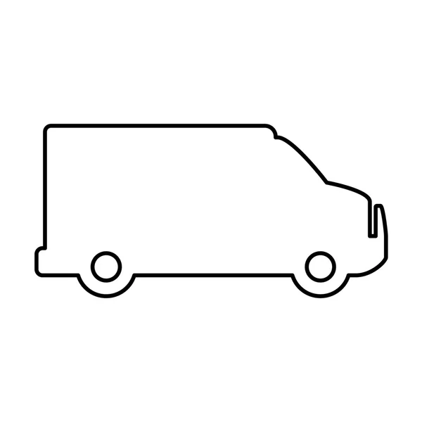 Ikona samochodu ciężarowego. Projekt transportu. Grafika wektorowa — Wektor stockowy