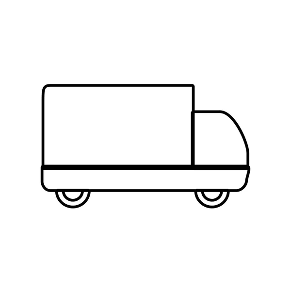 Icono del camión. Diseño de transporte. Gráfico vectorial — Vector de stock