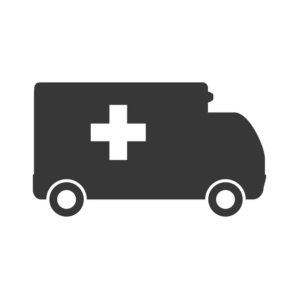 Ambulance icon. Medical care design. Vector graphic — Stock Vector