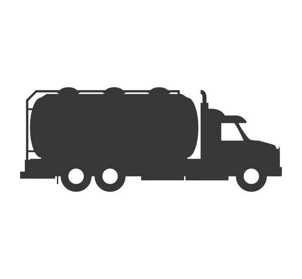 Icono del camión. Diseño de transporte. Gráfico vectorial — Vector de stock