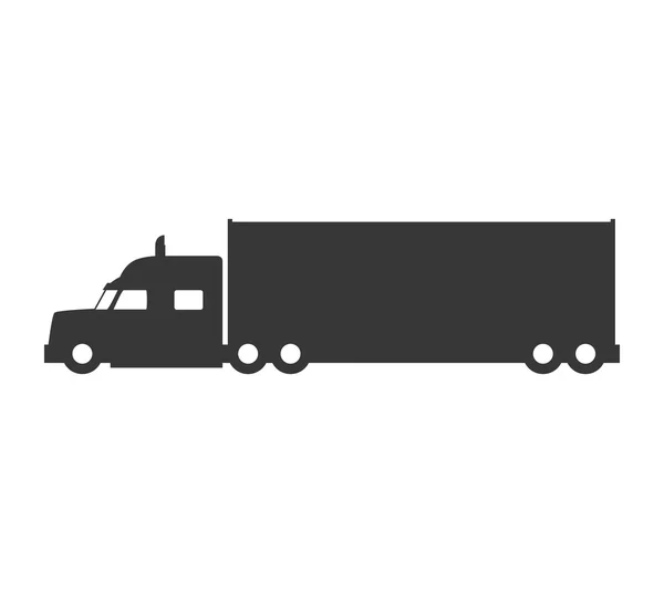 Icono del camión. Diseño de transporte. Gráfico vectorial — Vector de stock