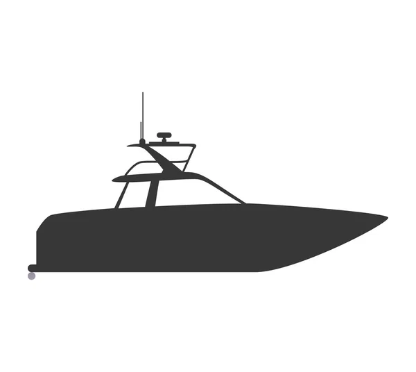 Yacht-ikonen. Transport design. Vektorgrafik — Stock vektor