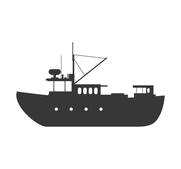 Ship icon. Transportation design. Vector graphic — Stock Vector