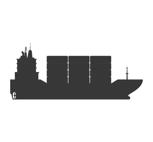 Ship icon. Transportation design. Vector graphic — Stock Vector