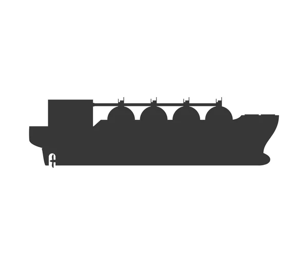 Gemi simgesi. Ulaşım tasarım. Vektör grafiği — Stok Vektör