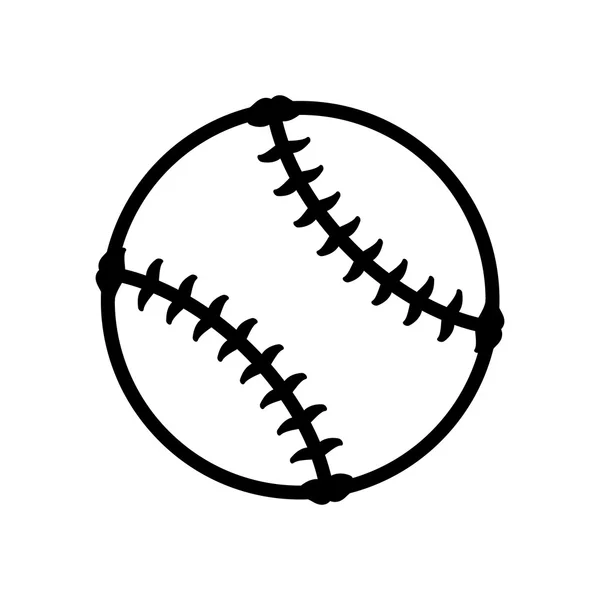 Icono de pelota de béisbol. Diseño deportivo. Gráfico vectorial — Archivo Imágenes Vectoriales