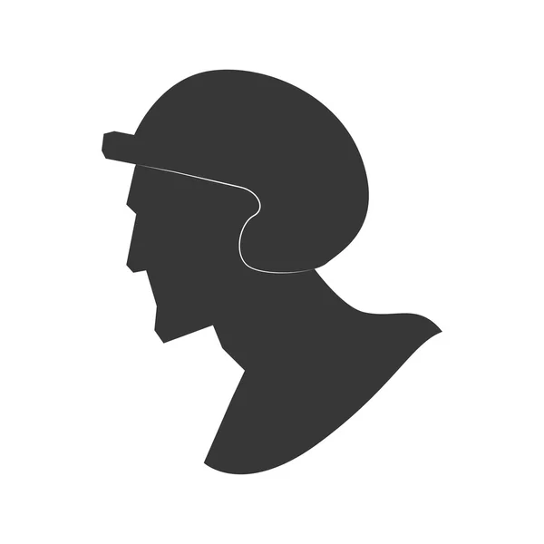 Icono jugador de béisbol. Diseño deportivo. Gráfico vectorial — Vector de stock