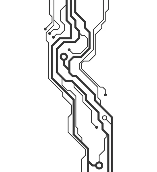 Icona del circuito stampato. Progettazione tecnologica. Grafico vettoriale — Vettoriale Stock