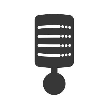 Web barındırma simgesi. Veri tabanı tasarımı. Vektör grafiği