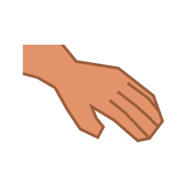 İnsan el simgesi. Jest tasarım. Vektör grafiği