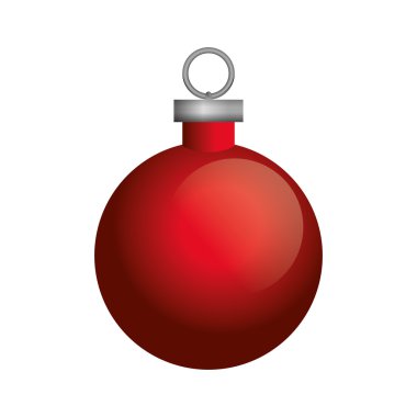 Küre simgesi. Neşeli Noel tasarım. vektör grafiği