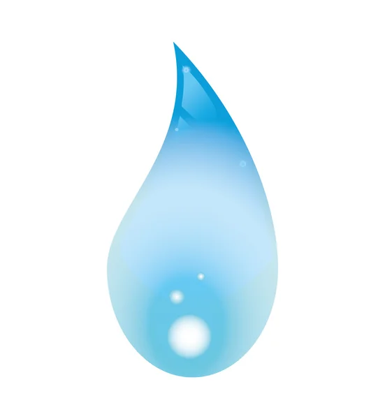 Ícone de gota azul. Desenho de água. Gráfico vetorial — Vetor de Stock