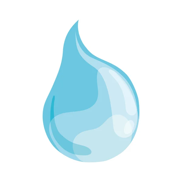 De daling van de blauwe pictogram. Water ontwerp. Vectorafbeelding — Stockvector