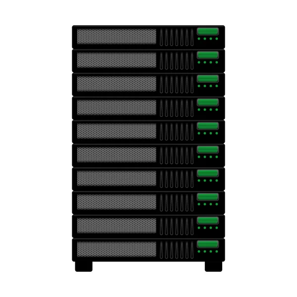 Ícone de hospedagem web. Desenho da base de dados. Gráfico vetorial — Vetor de Stock