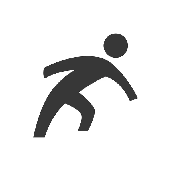 Man doet actie pictogram. Pictogram ontwerp. Vectorafbeelding — Stockvector