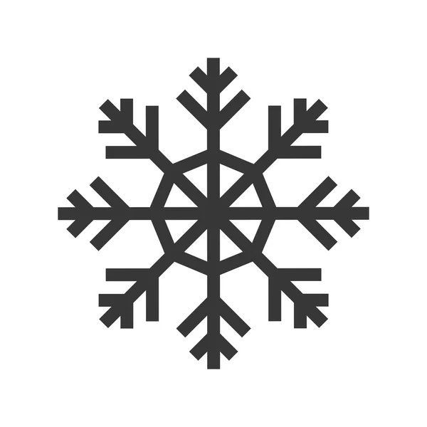 Schneeflockensymbol. Winterdesign. Vektorgrafik — Stockvektor