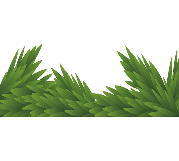 Hojas verdes. Diseño de la naturaleza. Gráfico vectorial — Vector de stock