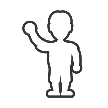 Adam simgesi. Avatar erkek tasarım. Vektör grafiği