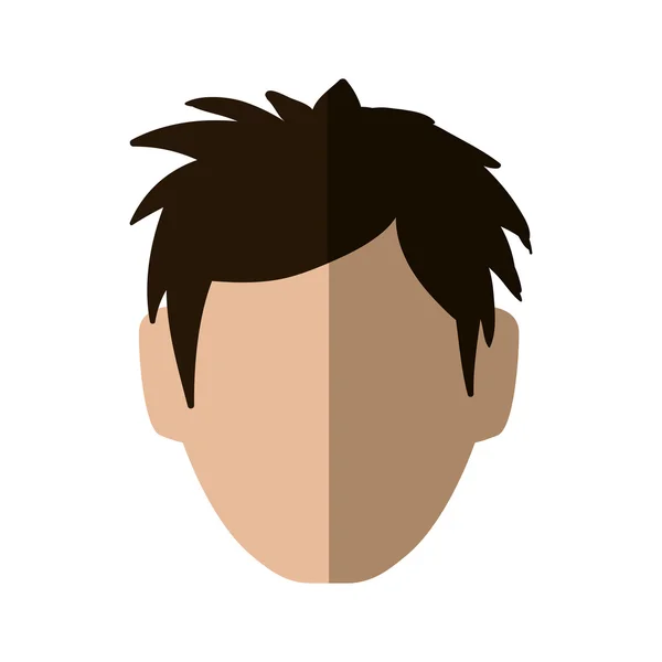 Icono cabeza de hombre. Diseño masculino Avatar. Gráfico vectorial — Vector de stock