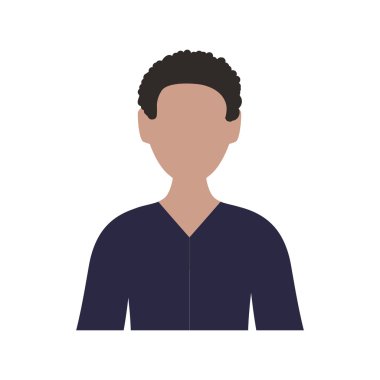 Adam simgesi. erkek avatar tasarım. Vektör grafiği