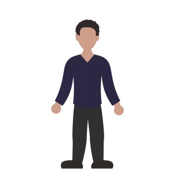 Adam simgesi. erkek avatar tasarım. Vektör grafiği