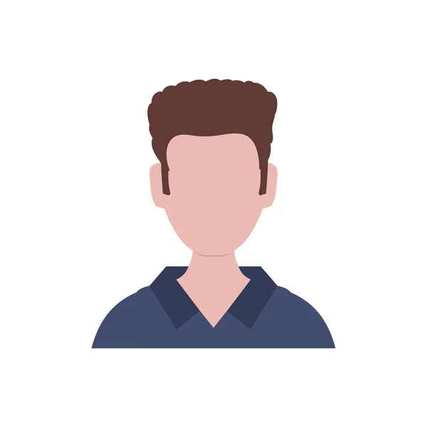 Icono del hombre. diseño de avatar masculino. Gráfico vectorial — Vector de stock