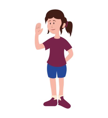 Kadın simgesi. Kadın avatar tasarım. Vektör grafiği