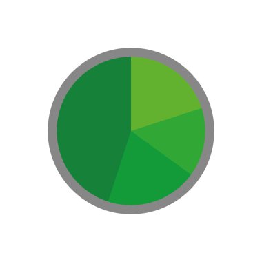 Veri kek simgesi. Infographic tasarım. Vektör grafiği