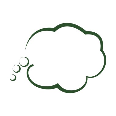 Balonu simgesinin. İletişim tasarımı. vektör grafiği