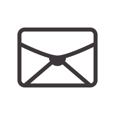 Zarf simgesi. E-posta tasarım. Vektör grafiği