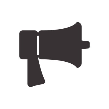 Megafon simgesi. İletişim tasarımı. vektör grafiği