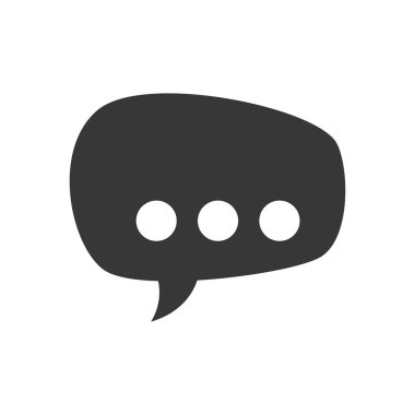 Balonu simgesinin. İletişim tasarımı. vektör grafiği