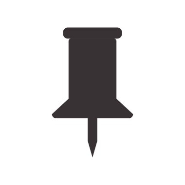 Simgeyi sabitleyin. Medya nesnesi tasarımı. Vektör grafiği