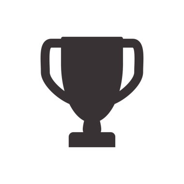 Trophy Kupası simgesi. Kazanan tasarım. Vektör grafiği