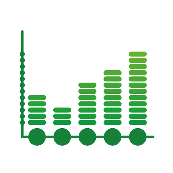 Icono de barras de datos. Diseño infográfico. Gráfico vectorial — Archivo Imágenes Vectoriales