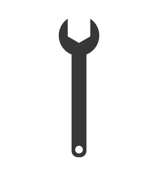 Ícone de silhueta chave. Design de ferramentas. Gráfico vetorial — Vetor de Stock