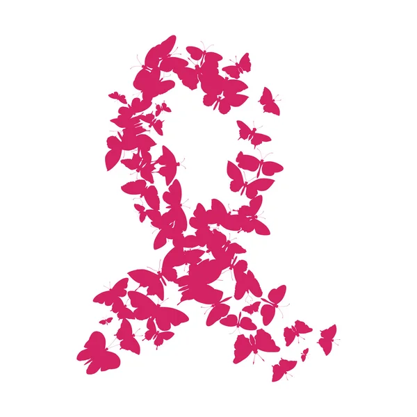 Download Butterfly in breast cancer awareness ribbon ⬇ Vector Image ...