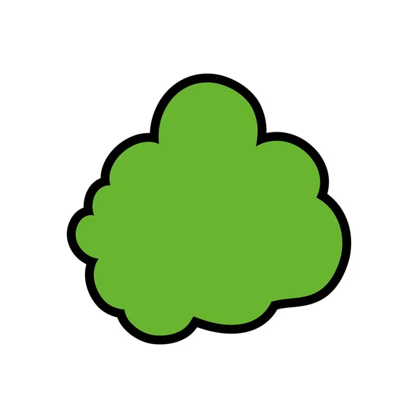 Icono de hoja verde. Naturaleza y diseño de ecosistemas. Gráfico vectorial — Vector de stock