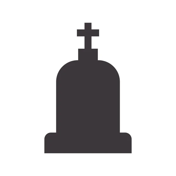 Icono de tumba. Diseño de muerte. Gráfico vectorial — Vector de stock