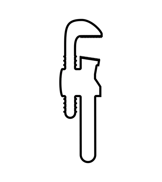 Schraubenschlüssel-Symbol. Werkzeugdesign. Vektorgrafik — Stockvektor