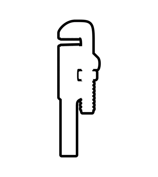 Schraubenschlüssel-Symbol. Werkzeugdesign. Vektorgrafik — Stockvektor
