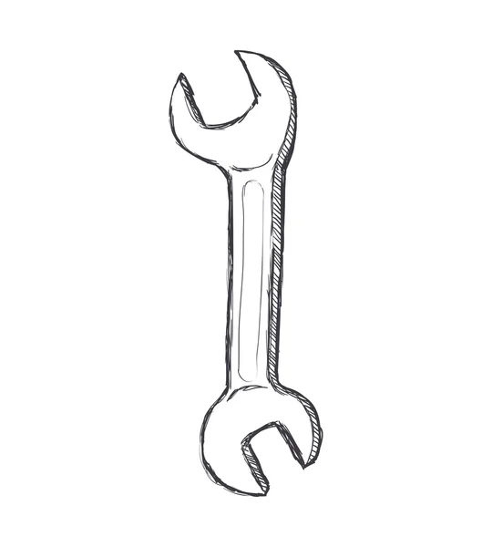 Wrench kutsal kişilerin resmi. aracı tasarımı. vektör grafiği — Stok Vektör