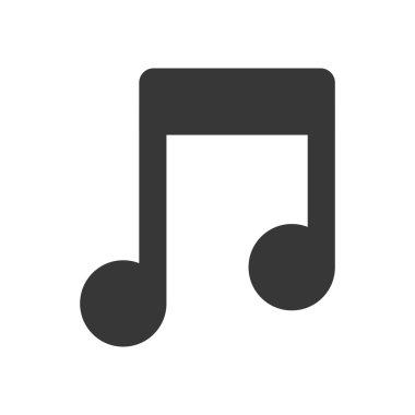 müzik Not simgesi. Müzik ve ses tasarımı. Vektör grafiği