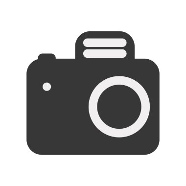 Kamera simgesi. Gadget tasarım. Vektör grafiği