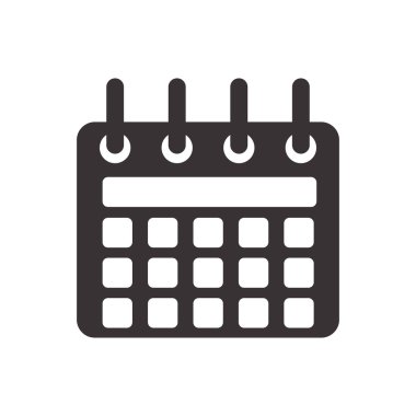 Takvim simgesini. Planlayıcısı tasarım. vektör grafiği