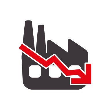 Fabrika kaza simgesi. Sigorta ve koruma tasarımı. Vektör g